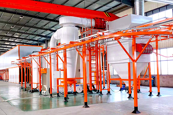 cyclone powder coating booth