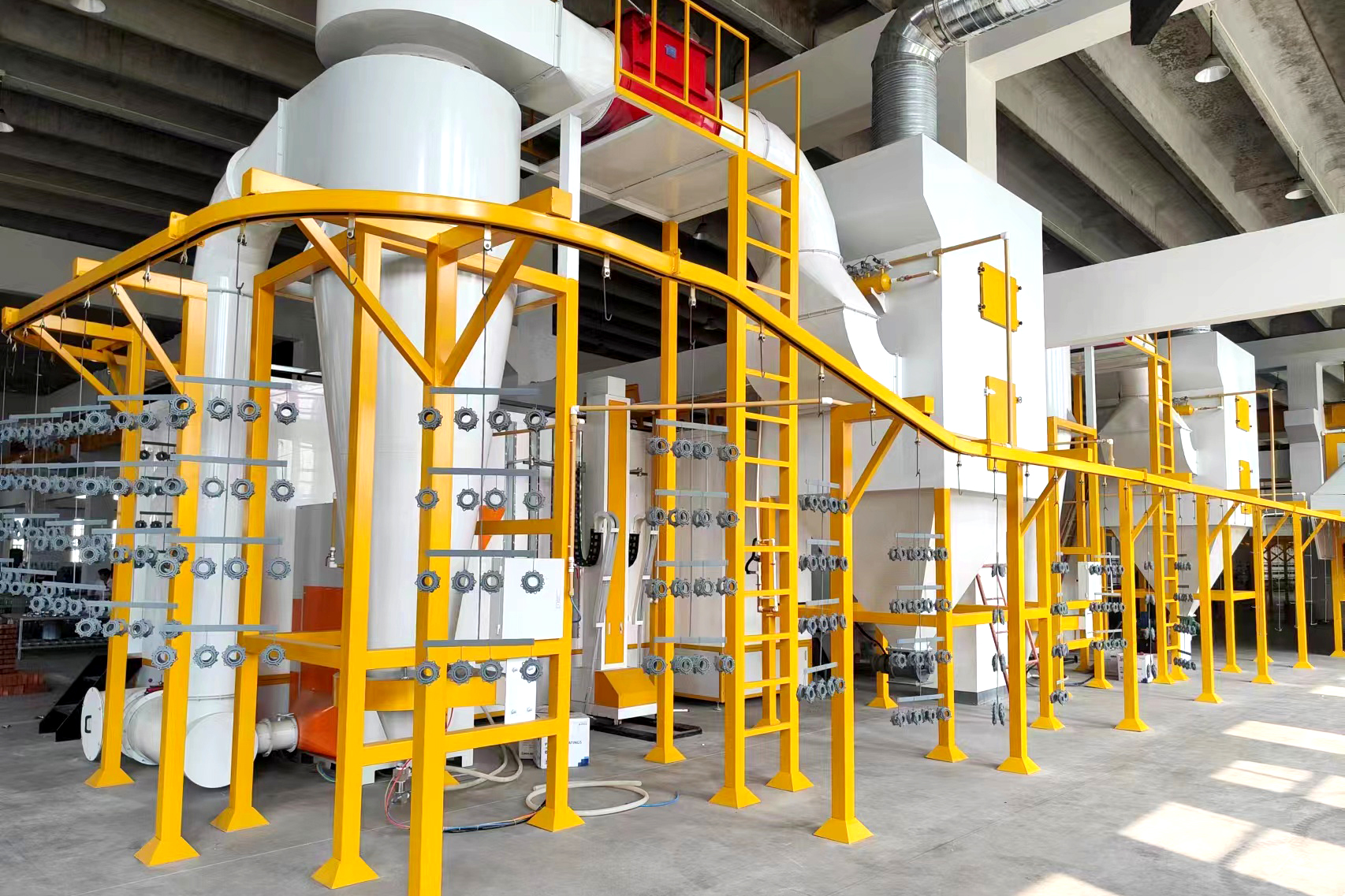 powder coating line system