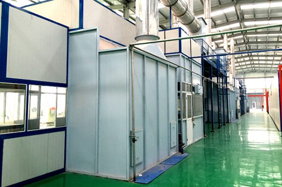 spraying painting booth