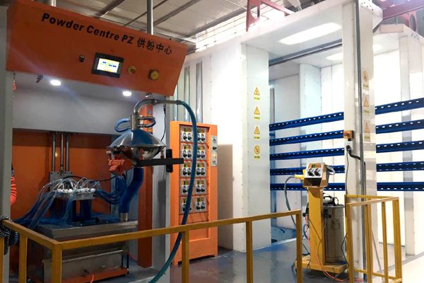 powder coating booth system