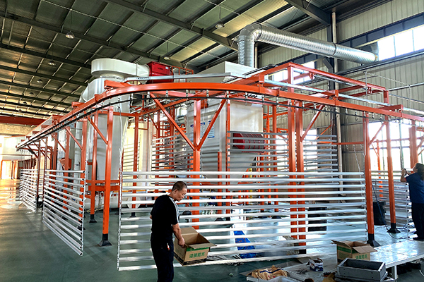 aluminium section powder coating plant