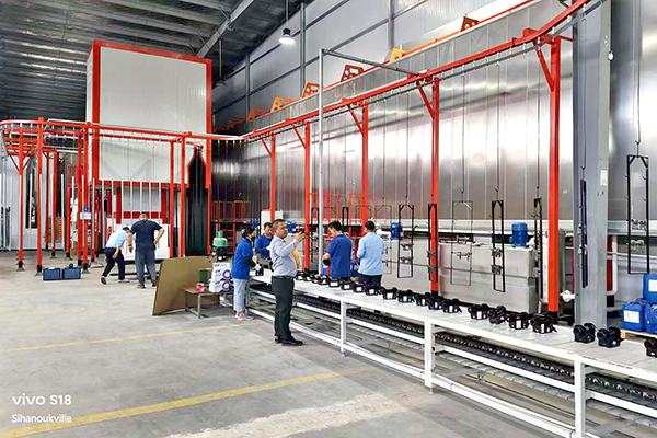 otomatik toz boya hattı