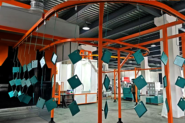 electrostatic powder coating line