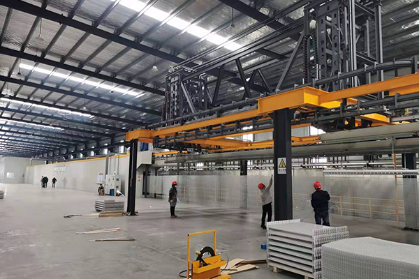 power and free conveyor powder coating line