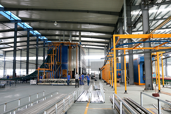 vertical powder coating plant