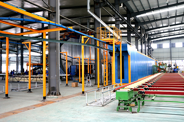vertical powder coating plant