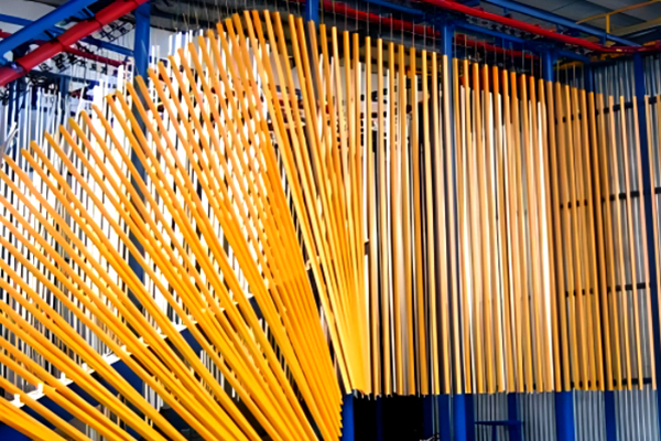 vertical powder coating plant