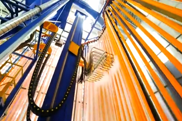 vertical powder coating plant