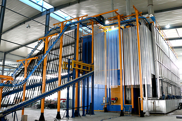 vertical powder coating plant