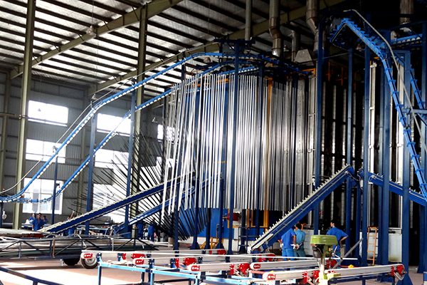vertical powder coating plant