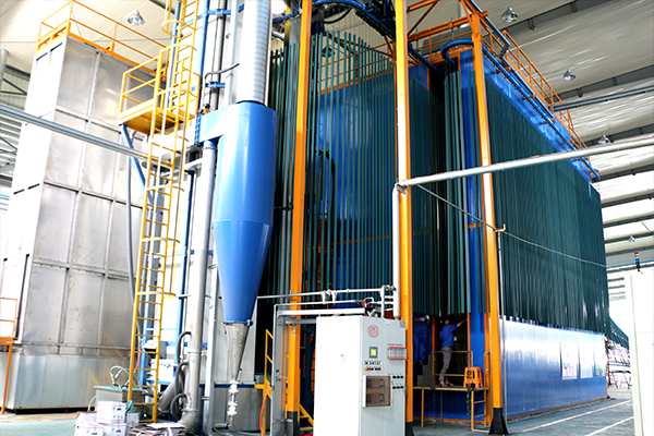 vertical powder coating plant
