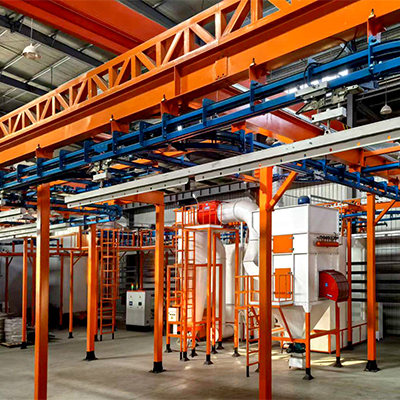 painting line（Automatic loading and unloading of workpieces）