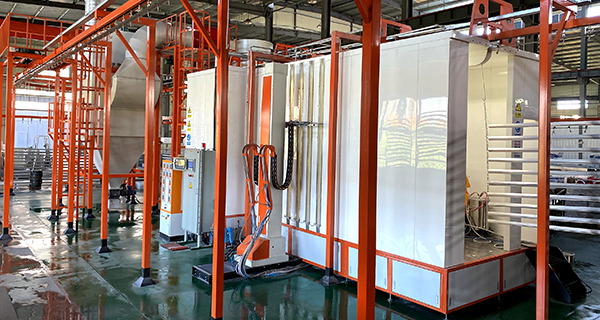 automated powder coating line