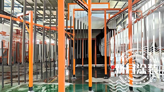 French customer visits powder coating line