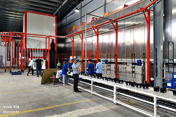 powder coating line