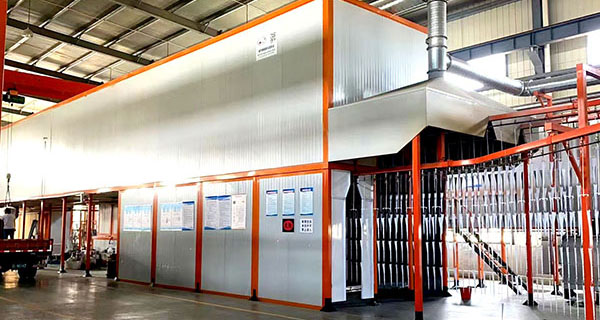 automated powder coating line