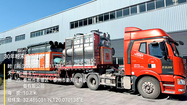 Powder coating line shipped to Russia