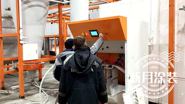 Commissioning of horizontal powder coating line in Russia