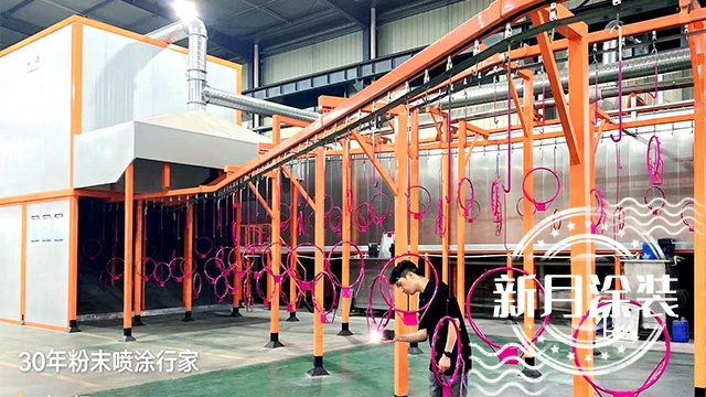 Powder coating curing process