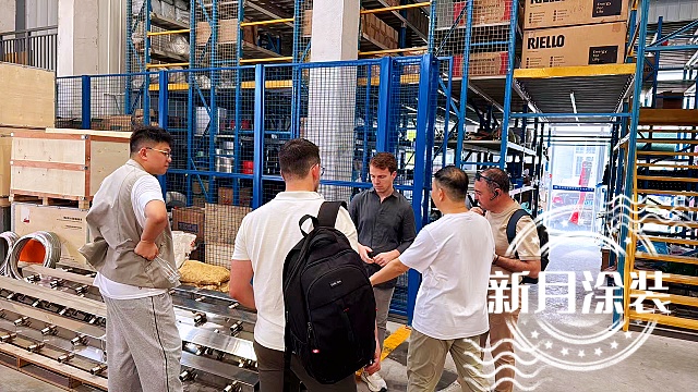 Portuguese Clients Visit to Inspect Power  Free Conveyor Powder Coating Line